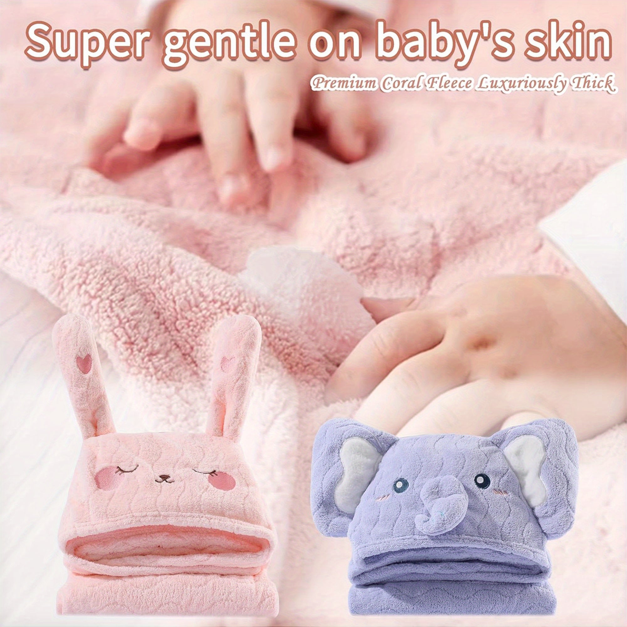 Kids Hooded Bath Towel Large Soft Highly Absorbent Quick Drying Animal Towels for Beach Sport Yoga SPA Fitness