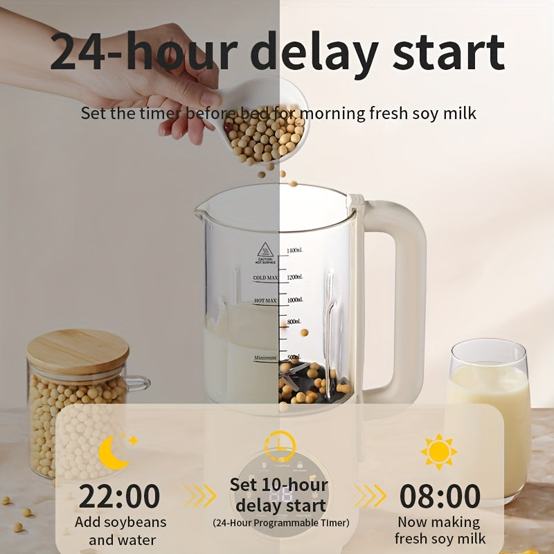 ESLAIE Soy Milk Maker - Multi-Function Automatic Heating Blender, Baby Food Maker, And Juicer For Home Use