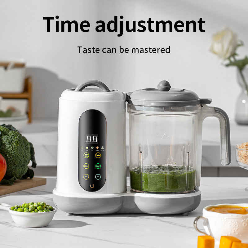 Baby Food Manufacturer - One Click Rotation And Pressing Control, Can Make Teenage Food in Minutes, Heating Steaming Machine, Fruit Puree Mixer, Automatic Cooking And Stirring, Healthy Homemade Food, Suitable for And Adolescents, White