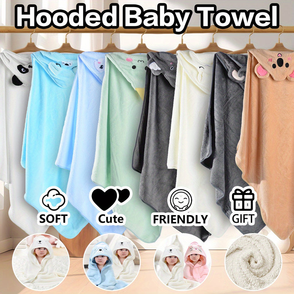 3pcs Hooded Baby Towels for Newborn Baby Bath Towel with Hood for Babies, Infant, Toddler and Kids, Large 31.5x31.5Inch, Soft and Absorbent Newborn Essential