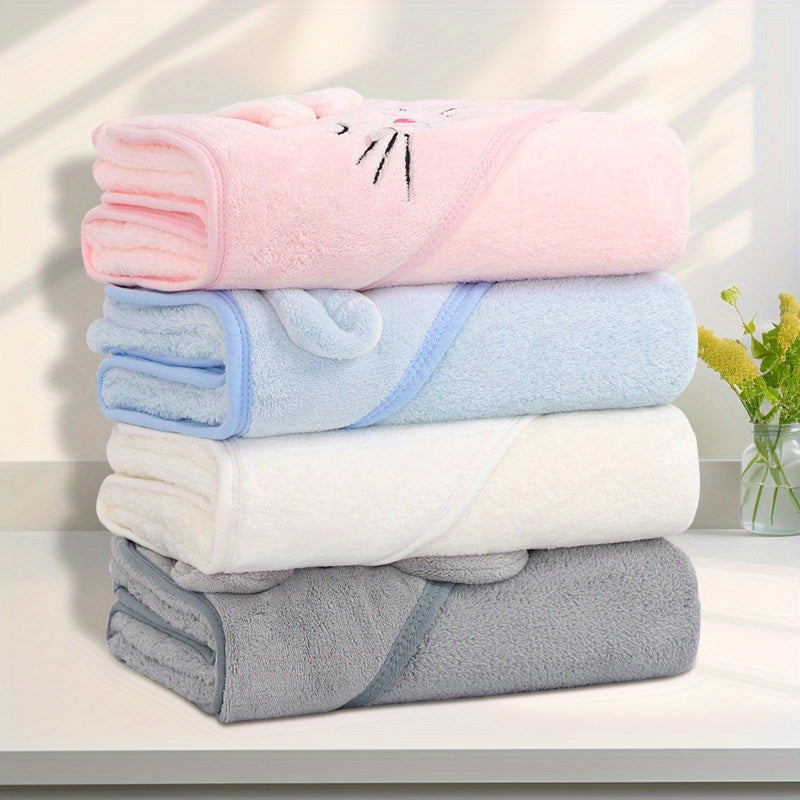 3pcs Hooded Baby Towels for Newborn Baby Bath Towel with Hood for Babies, Infant, Toddler and Kids, Large 31.5x31.5Inch, Soft and Absorbent Newborn Essential