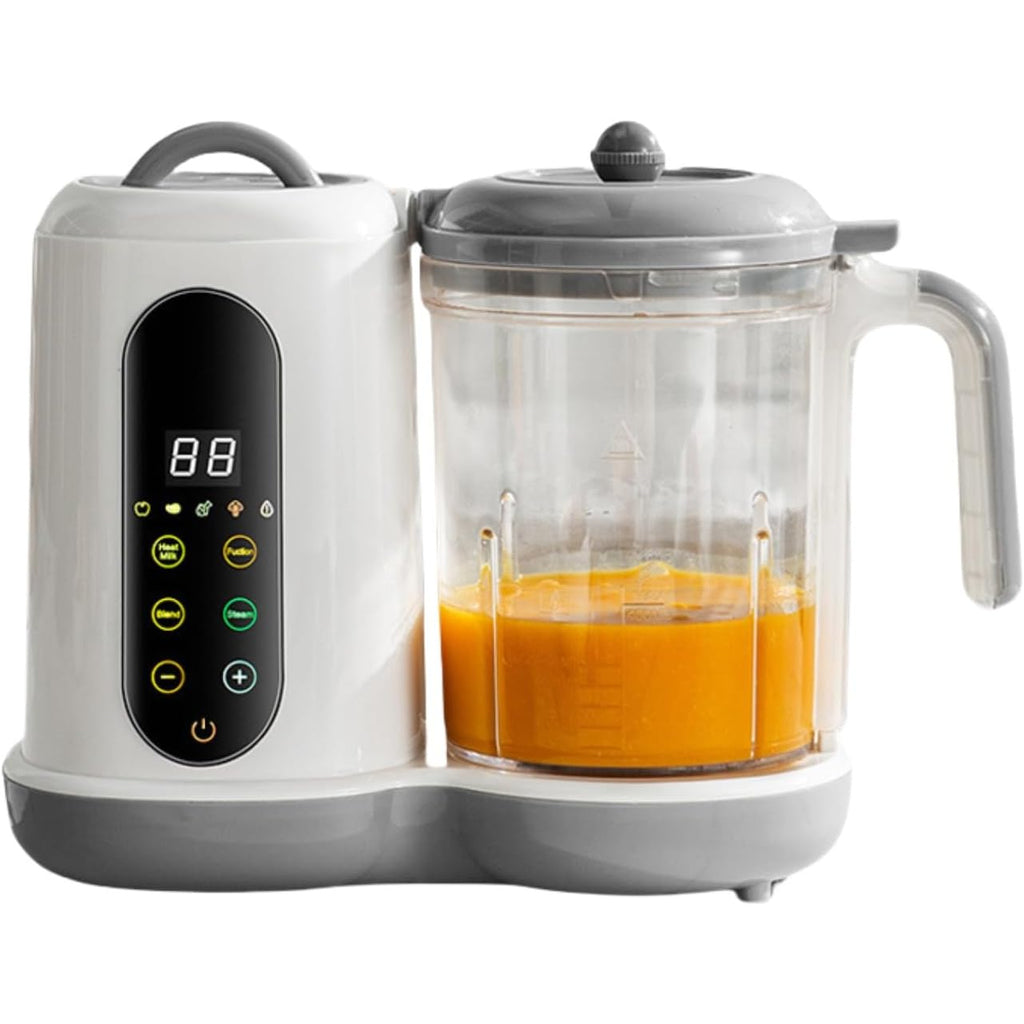 Baby Food Maker with Steam Basket | One Step Processor Steamer Puree Blender, Auto Cooking Grinding and Sterilizing, Touch Screen Control, BPA-Free, Made of ABS Material