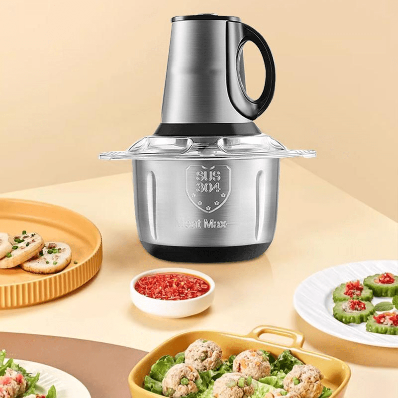 Electric machine Meat grinder, Food Processors, Meat Grinder 4 Bi-Level Blades, mixer grinder electric, Mini Electric Food Chopper, for Baby Food, Meat, Onion, Vegetables