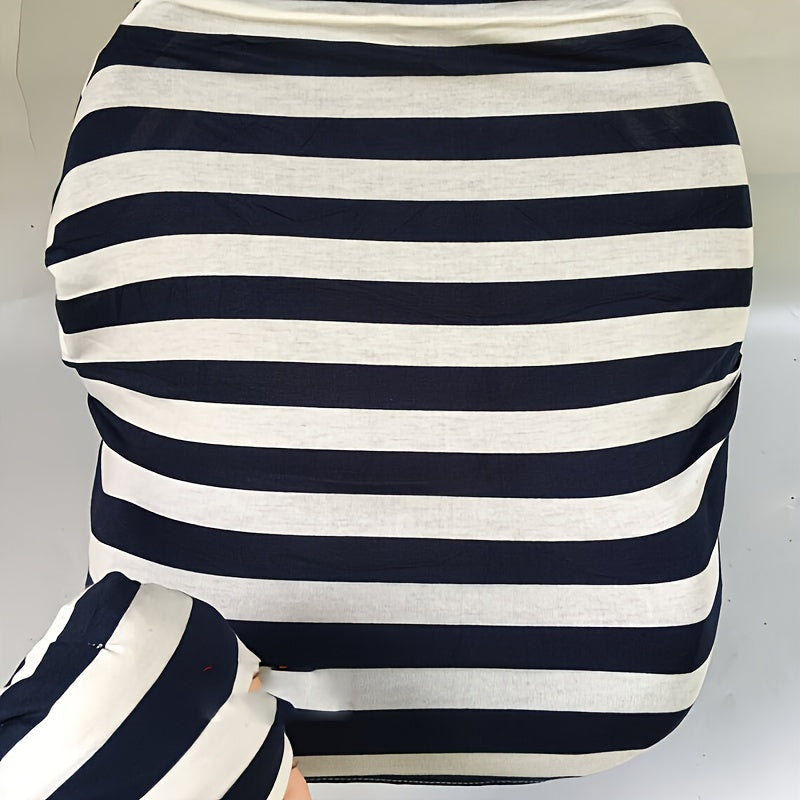 Infant car seat cover set, comfortable, soft and breathable, including car seat cover, canopy, headrest, blanket, 2 seat belt covers, armrest covers, hat and multi-purpose car seat cover and nursing cover, As Halloween, Chrismas Gift