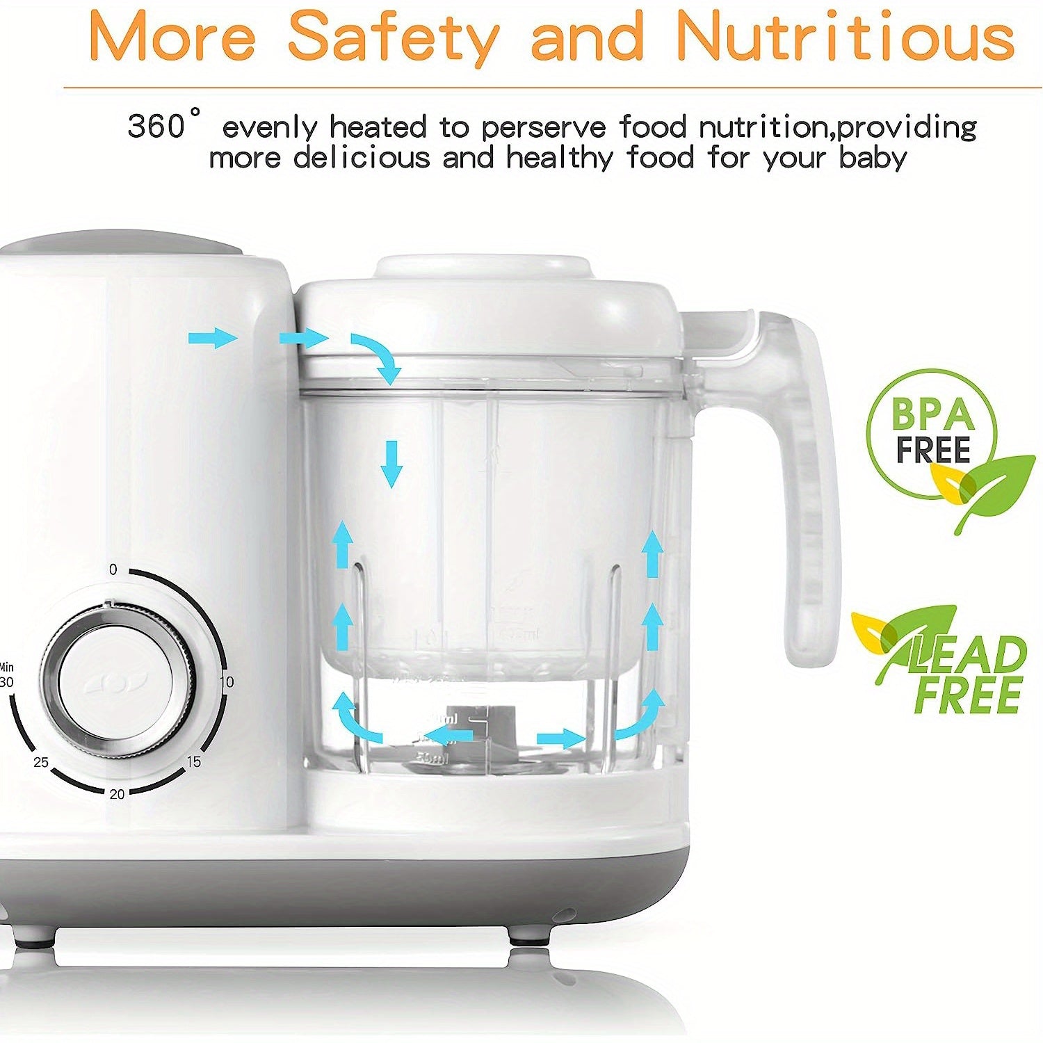 4-in-1 Baby Food Processor 4-in-1 Multifunctional Baby Food Processor | Grinder Blender Baby Food Maker