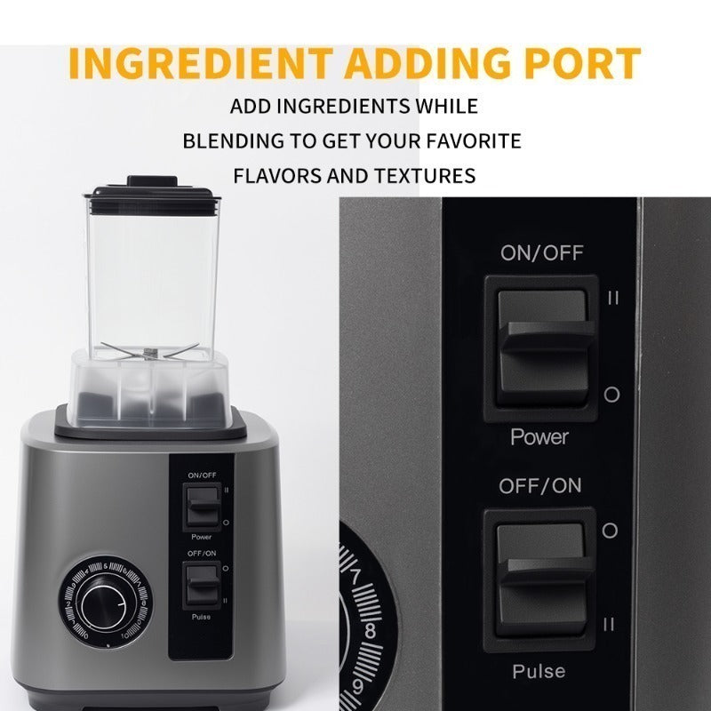 74.39oz Blender Milkshake Machine | 1000W Glass Cup Blender, Commercial Ice Crusher, Automatic Silent Blender with Lid, Suitable for Home Use, Compact Design, Easy to Clean, High-speed Motor, Extractor, Food Processor