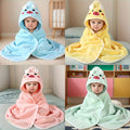 Adorable Baby Towels 4pcs Super Absorbent & Soft Polyester Baby Bath Towels | Adorable Cartoon Design, Perfect for Boys & Girls, Ideal Holiday Gift, Hand Wash Only