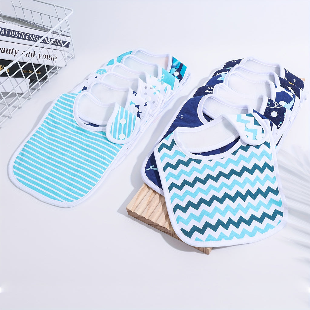 Baby Bibs Soft And Absorbent Bandana Drool Bibs Set for Boys Girls Newborn 0-36 Months