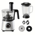 300W Electric Food Processor & Blender | 2-in-1 Chopper for Dough, Meat, Veggies | 2 Speeds, Safety Lock, Dishwasher Safe, Material, 120V Plug Powered, 2 Cup Capacity
