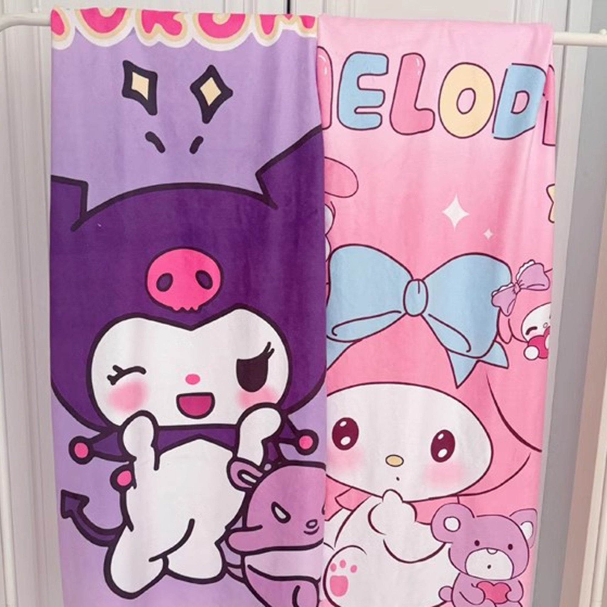 Sanrio for kuromi Bath Towels Super Absorbent Microfiber Hand Towels Soft Towels for Bathroom