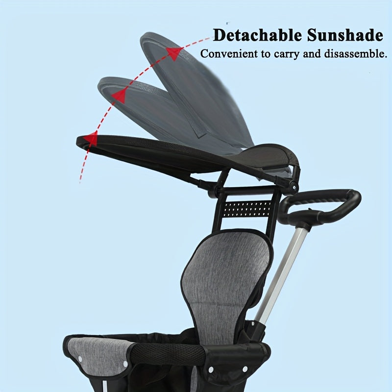 Baby Stroller | Subcompact Jogging Stroller, 360° Flip, Easy-to-Carry Travel Wagon for 1-6 Year Old, Lightweight, Carbon Steel Frame, and Mixed Color, with Canopy and Compact-Fold Feature