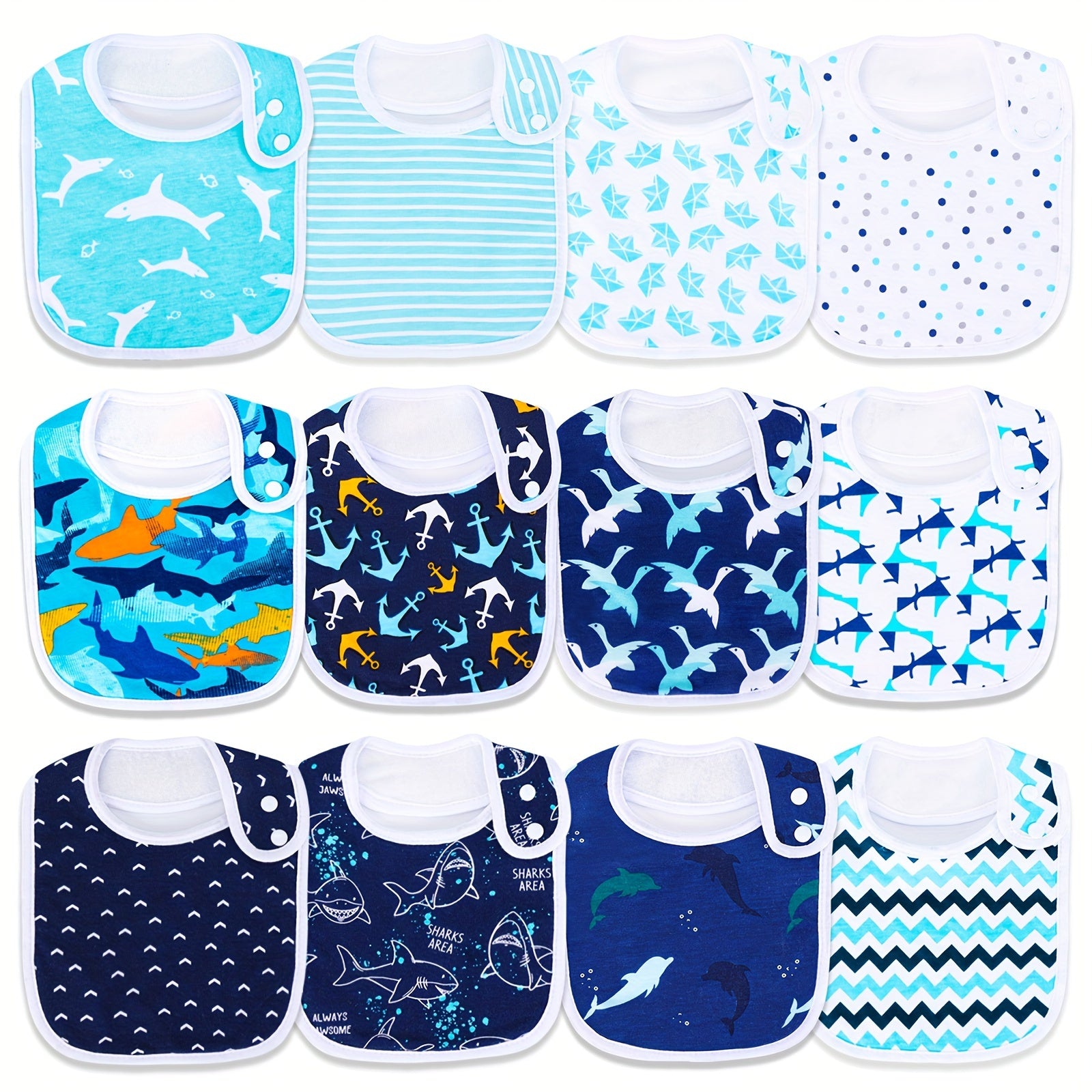Baby Bibs Soft And Absorbent Bandana Drool Bibs Set for Boys Girls Newborn 0-36 Months