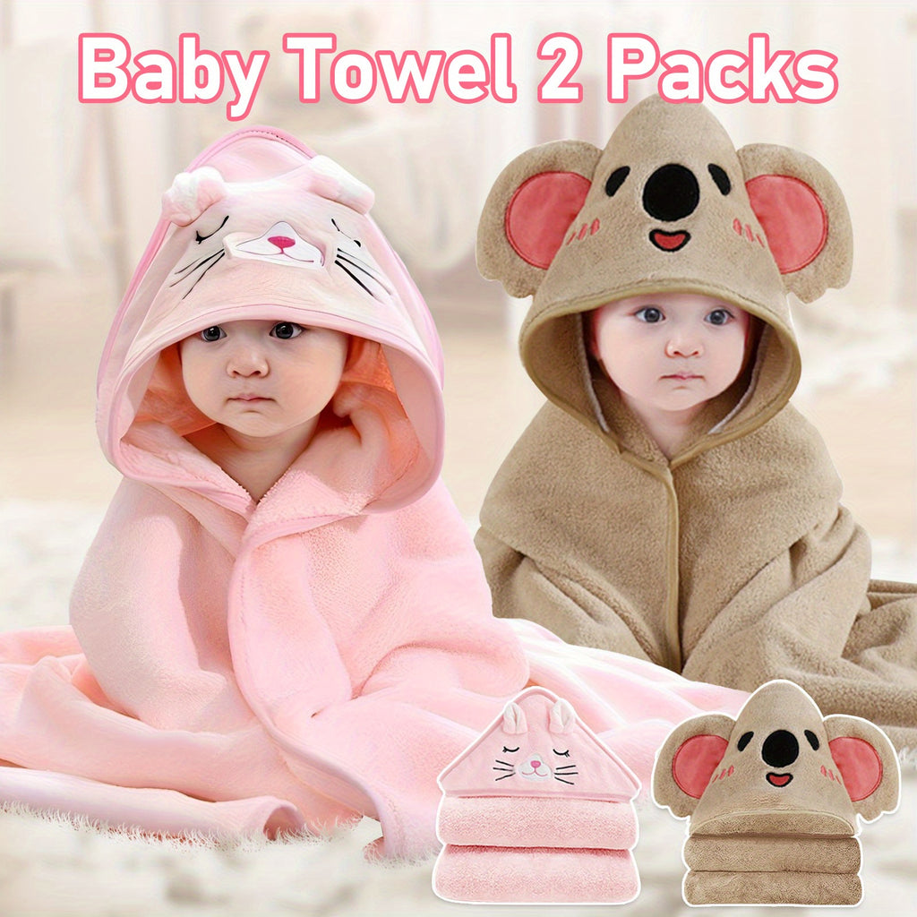 Hooded Baby Towels for Newborn Baby Bath Towel with Hood for Babies, Infant, Toddler and Kids, Large 31.5x31.5Inch, Soft and Absorbent Newborn Essential