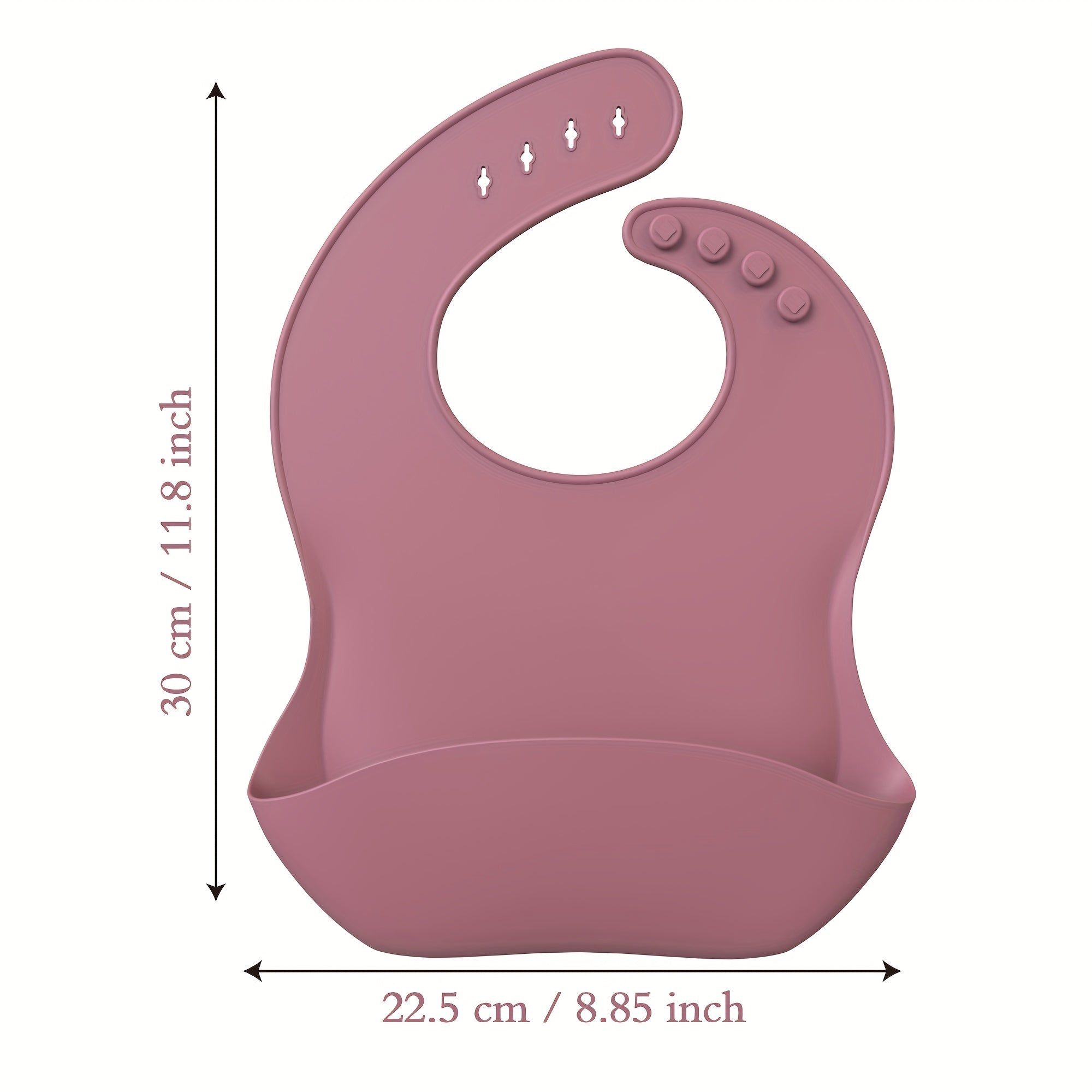 AI BEI PARENT CO. Soft Silicone Baby Bib with Food Catcher - Adjustable, Non-Messy Bib for Toddlers, Easy Clean, Durable & Stylish, Baby Bib High Quality, Toddler Feeding Accessory, Ergonomic Bib Design, Nonslip Bib