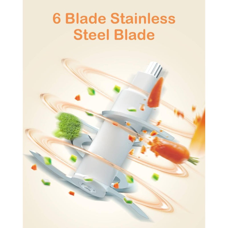 13-in-1 Food Maker Machine with Freezer Tray, Containers, Spoons & Spatula - All-in-One Fruit\u002FVegetable\u002FMeat Processor for Puree Blender, for Feeding (No Required)