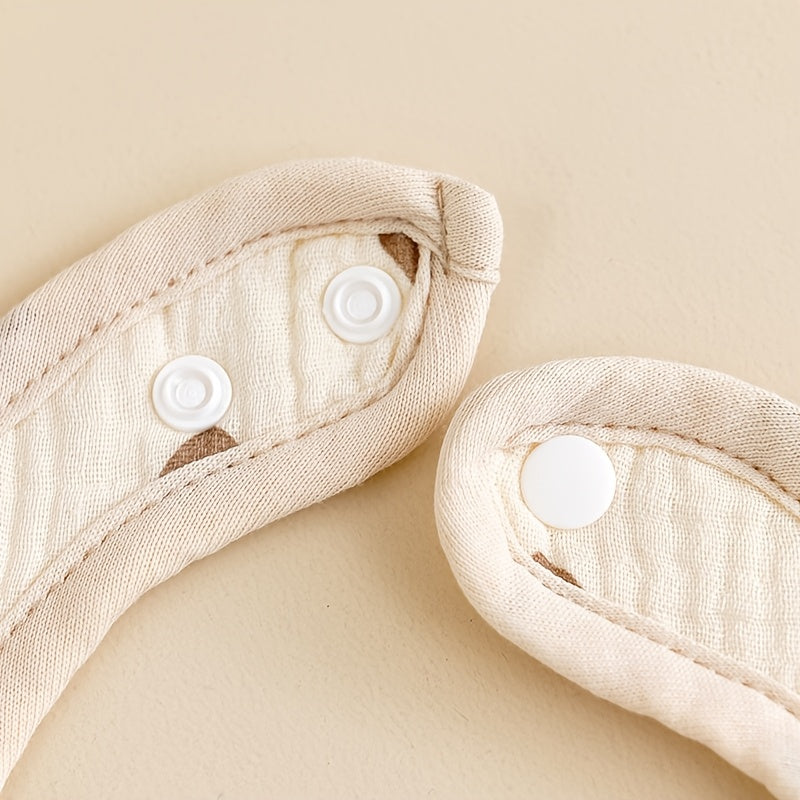 Muslin Bibs 10 Pack - Ultra Soft Drool Bibs for Teething, Absorbent Unisex Shower Gift for &, Snap Closure, Breathable Fabric, Machine Washable, Durable Material, New Parents