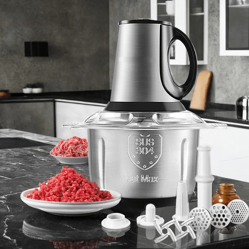 Electric machine Meat grinder, Food Processors, Meat Grinder 4 Bi-Level Blades, mixer grinder electric, Mini Electric Food Chopper, for Baby Food, Meat, Onion, Vegetables