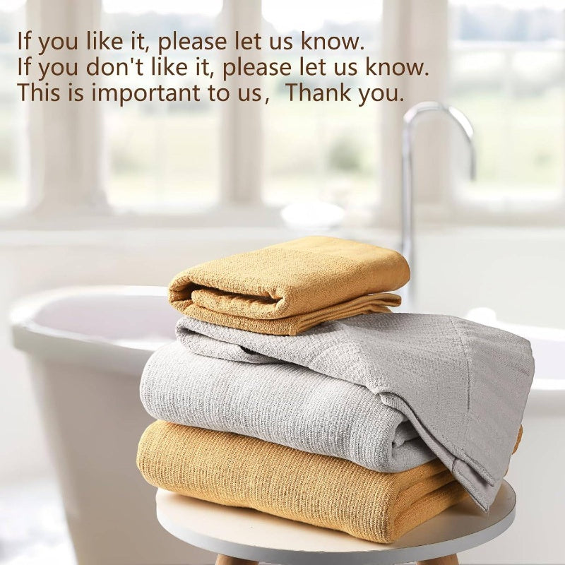 Gauze Bath Towel, Gauze is, Skin Friendly, Different Feeling, Comfortable Bathing, Worth Having, 99.99 Excluding Labels Quicker to Dry, Absorbent, 2 Set