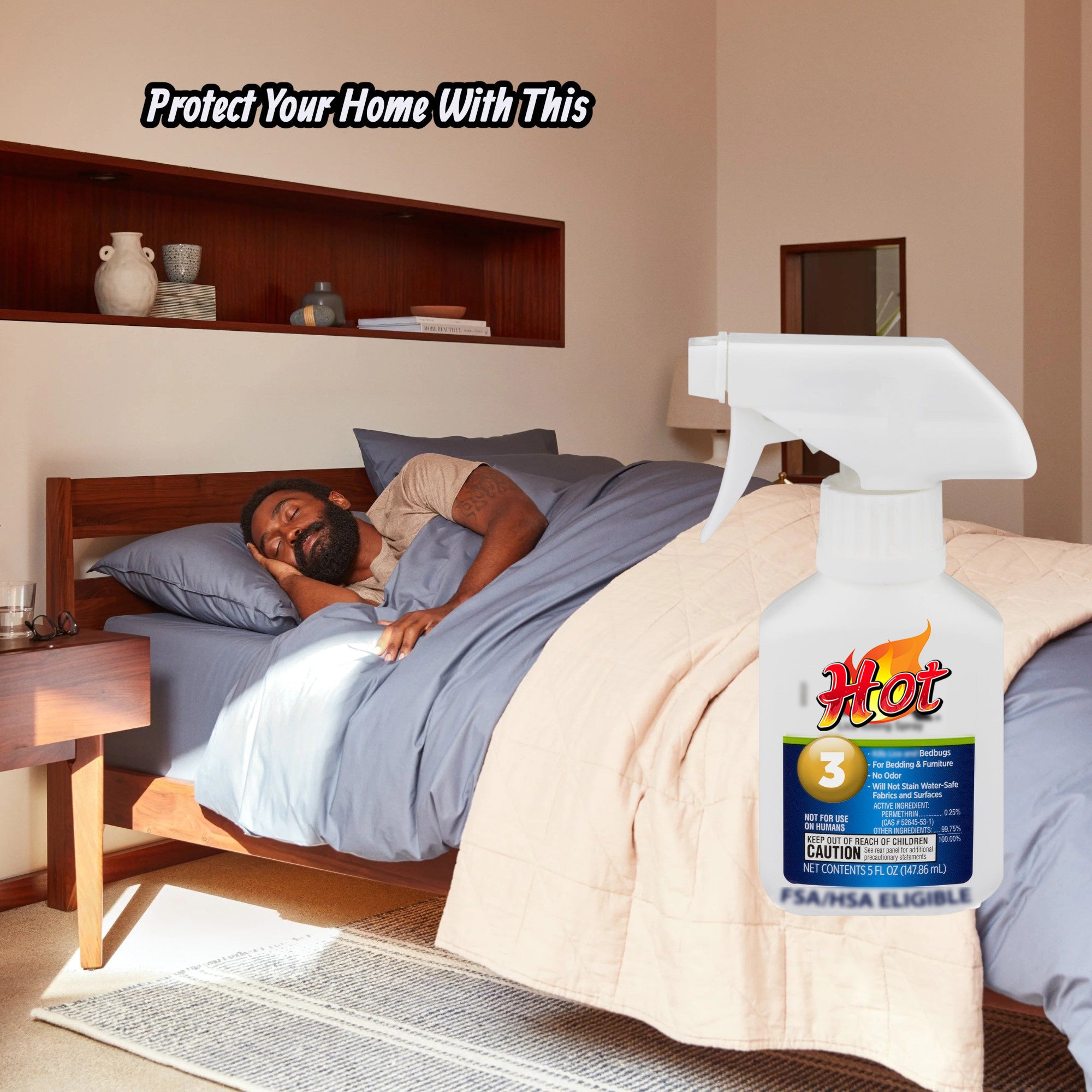 Nixx Home Lice and Bed Bug Spray for Bedding Furniture, Odor-Free Non-Staining, 5 Fl Oz, Easy Use for Household Protection