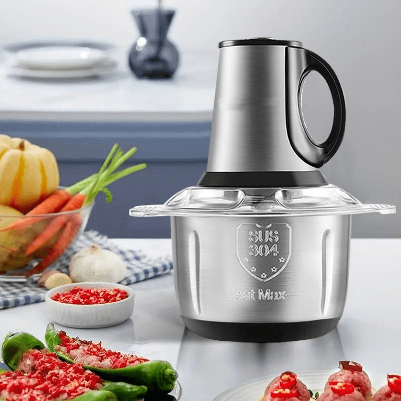Electric machine Meat grinder, Food Processors, Meat Grinder 4 Bi-Level Blades, mixer grinder electric, Mini Electric Food Chopper, for Baby Food, Meat, Onion, Vegetables