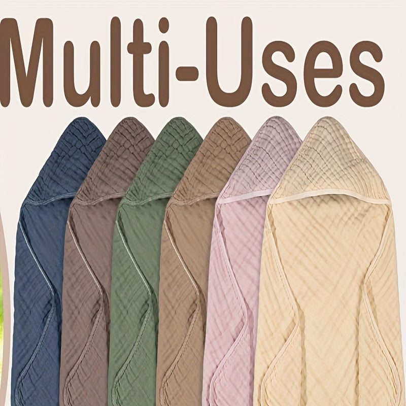 Absorbent Muslin Towel 6pcs Absorbent Muslin Hooded Bath Towel | Unisex Registry Blankets