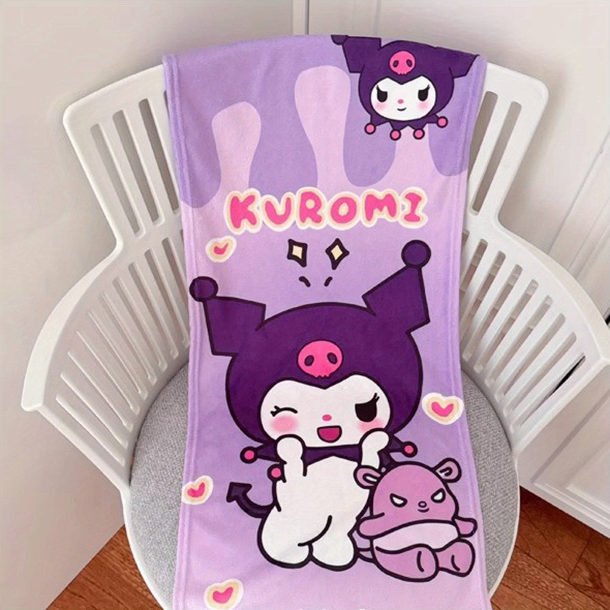 Sanrio for kuromi Bath Towels Super Absorbent Microfiber Hand Towels Soft Towels for Bathroom