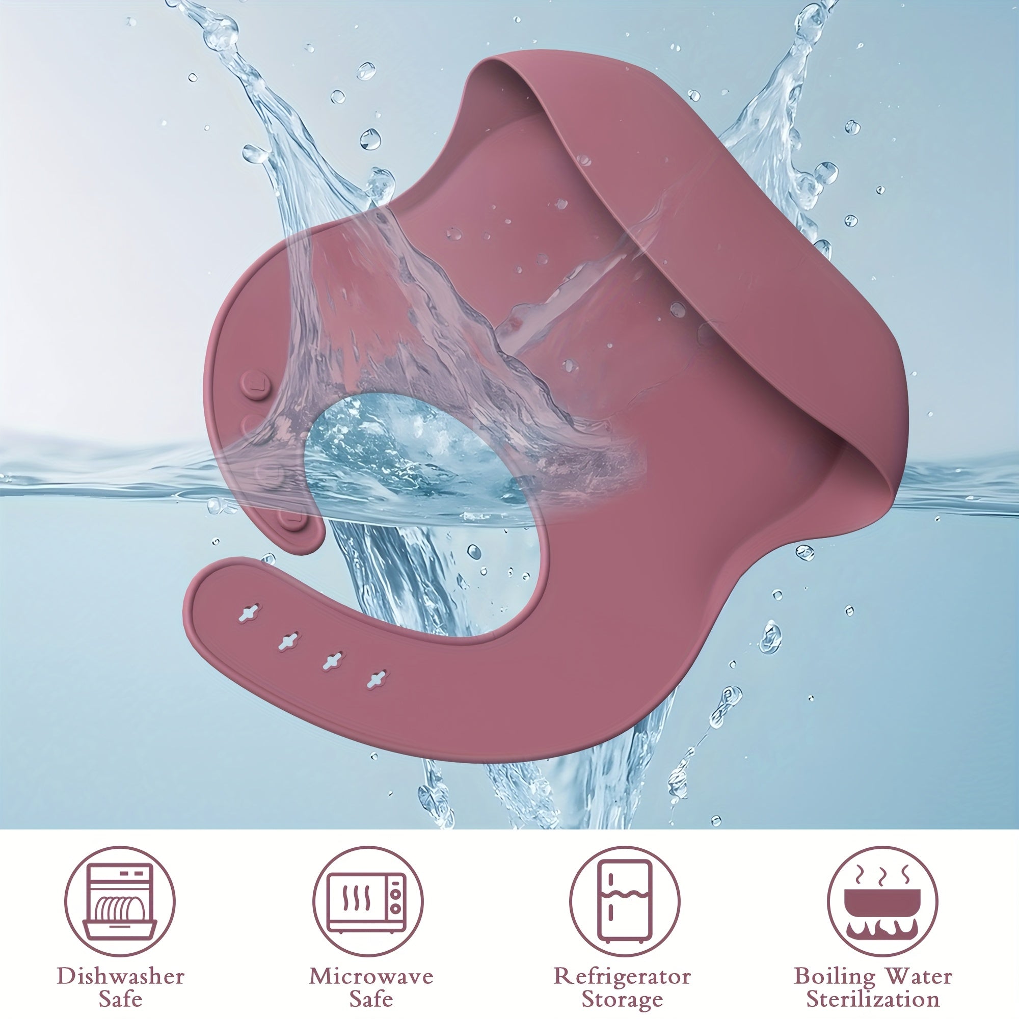 AI BEI PARENT CO. Soft Silicone Baby Bib with Food Catcher - Adjustable, Non-Messy Bib for Toddlers, Easy Clean, Durable & Stylish, Baby Bib High Quality, Toddler Feeding Accessory, Ergonomic Bib Design, Nonslip Bib