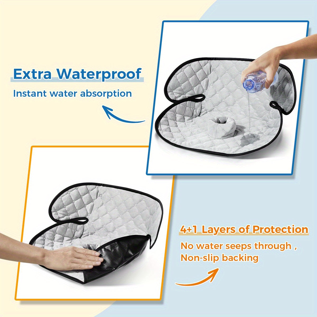 1pc\u002F2pcs Car Safety Seat Protectors Set Leak Proof Infant Car Seat Pad For Baby Toddler Universal Seat Liner For Strollers