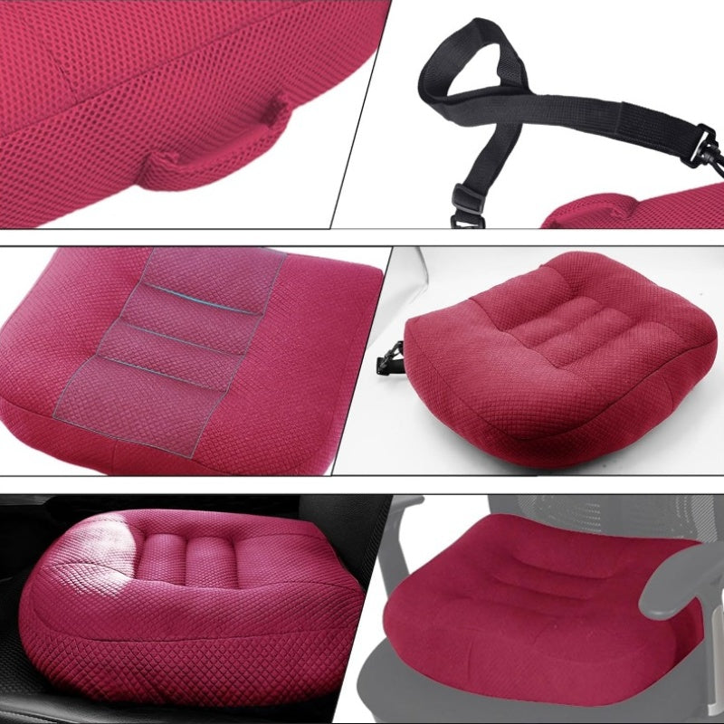 Universal Booster Seat Cushion with Adjustable Height Breathable Mesh Portable Design with Straps Imp Vision Imp Sitting Posture Str Relief Driving Office Family Outdoor - Pink, Car Seats, Car Seat Covers, Car Seat Protectors, Car Seat for