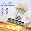Corded Bed Vacuum Cleaner with UV-C Sanitization & 131°F Heating, Soundwave technology Mite Removal, Heavy-Duty 15KPa Suction for Mattress, Sofa, Bedding --in Vacuum Suitable for, Dorm, Hotel Use