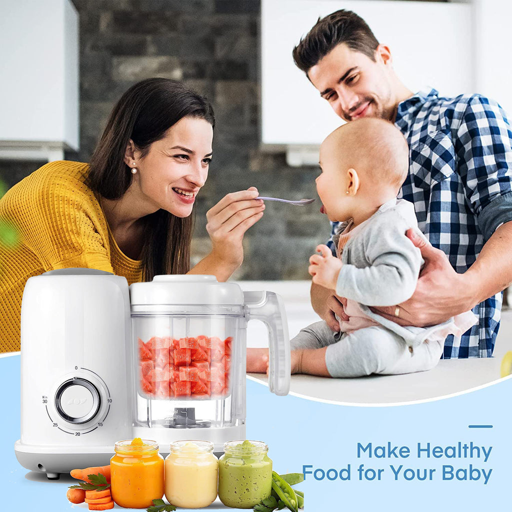 Baby Food Maker, One Step Multifunctional Steamer Puree Blender, Homemade Baby Food, Quick Clean, Quick Puree, Baby Meal Prep, Spacesaving Compact Design, Durable Plastic, New Parents Busy Moms
