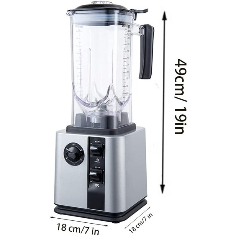 74.39oz Blender Milkshake Machine | 1000W Glass Cup Blender, Commercial Ice Crusher, Automatic Silent Blender with Lid, Suitable for Home Use, Compact Design, Easy to Clean, High-speed Motor, Extractor, Food Processor
