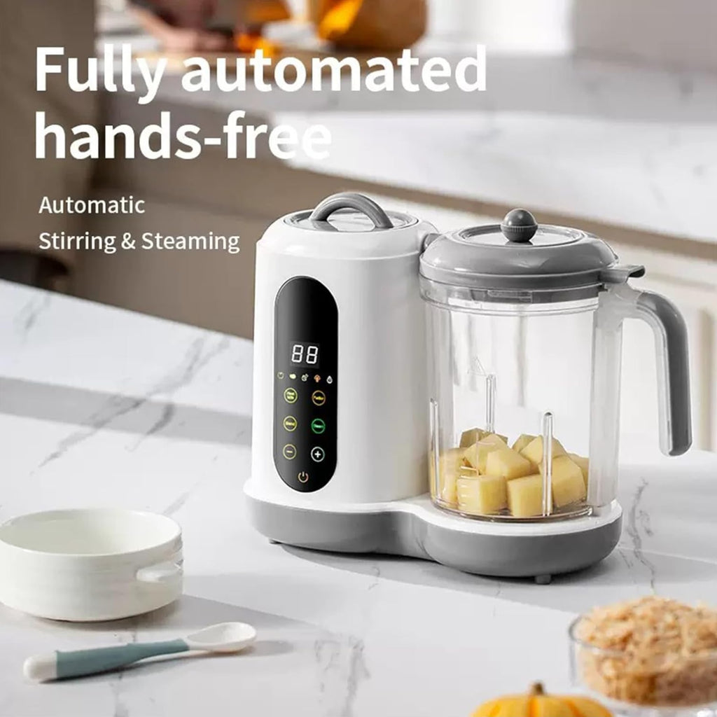 Baby Food Maker with Steam Basket | One Step Processor Steamer Puree Blender, Auto Cooking Grinding and Sterilizing, Touch Screen Control, BPA-Free, Made of ABS Material