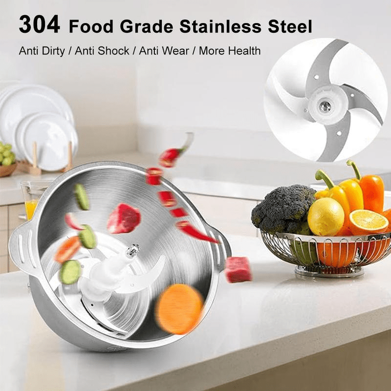 Electric machine Meat grinder, Food Processors, Meat Grinder 4 Bi-Level Blades, mixer grinder electric, Mini Electric Food Chopper, for Baby Food, Meat, Onion, Vegetables