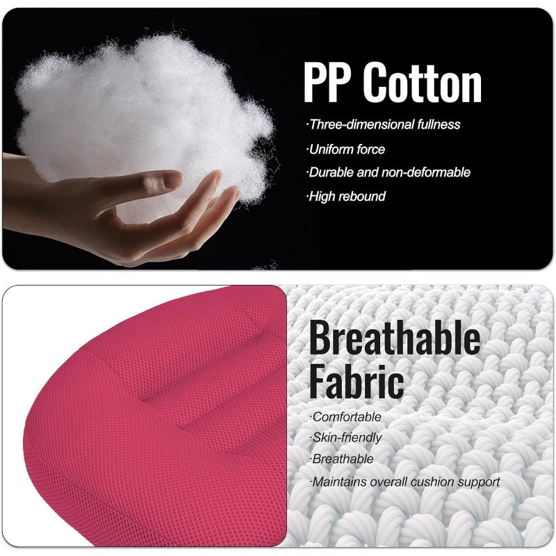 Universal Booster Seat Cushion with Adjustable Height Breathable Mesh Portable Design with Straps Imp Vision Imp Sitting Posture Str Relief Driving Office Family Outdoor - Pink, Car Seats, Car Seat Covers, Car Seat Protectors, Car Seat for