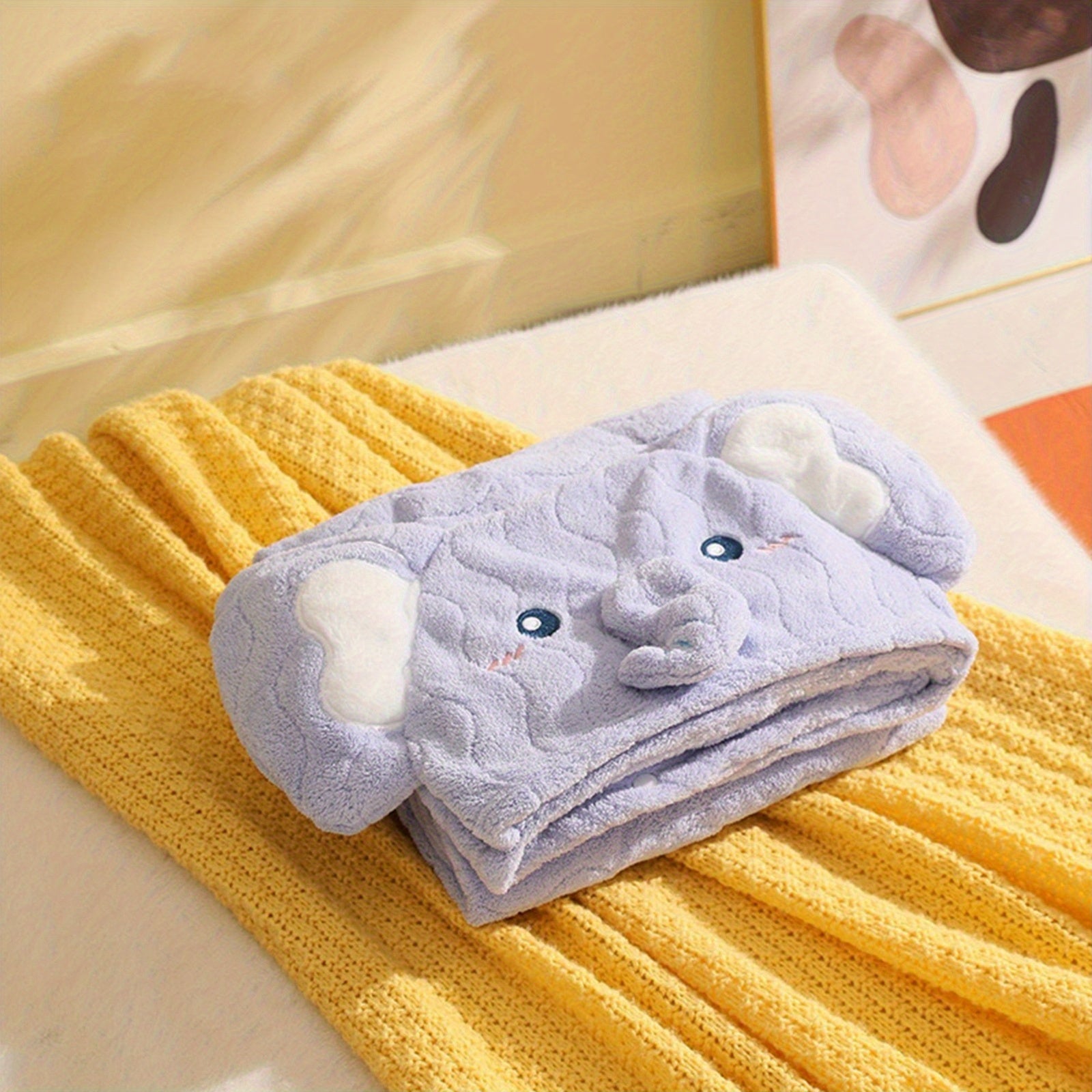 Kids Hooded Bath Towel Large Soft Highly Absorbent Quick Drying Animal Towels for Beach Sport Yoga SPA Fitness