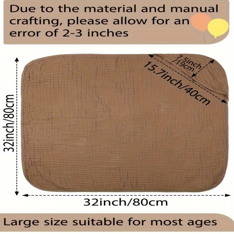 Absorbent Muslin Towel 6pcs Absorbent Muslin Hooded Bath Towel | Unisex Registry Blankets