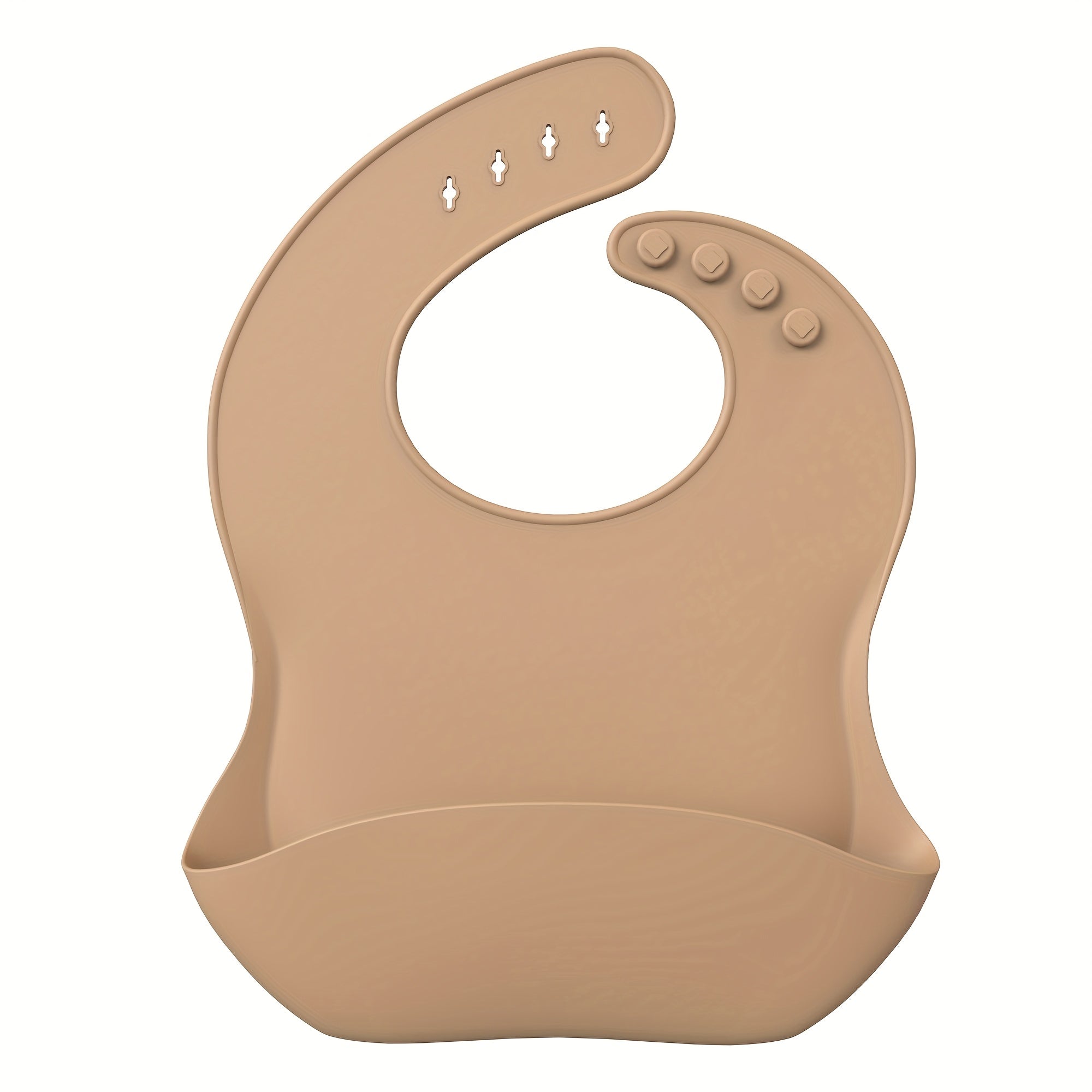 AI BEI PARENT CO. Soft Silicone Baby Bib with Food Catcher - Adjustable, Non-Messy Bib for Toddlers, Easy Clean, Durable & Stylish, Baby Bib High Quality, Toddler Feeding Accessory, Ergonomic Bib Design, Nonslip Bib